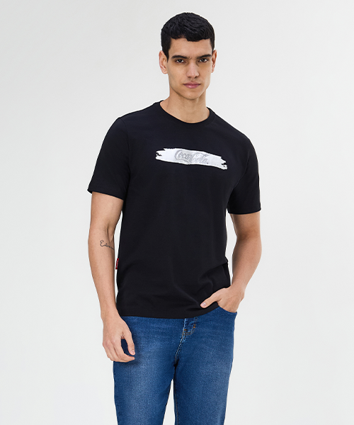 1 camiseta coca cola foil preta 21358 998