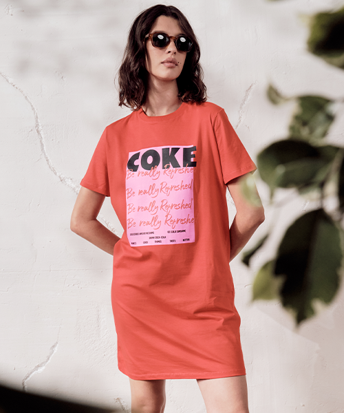 vestido comfort coca cola vermelho 21666 997