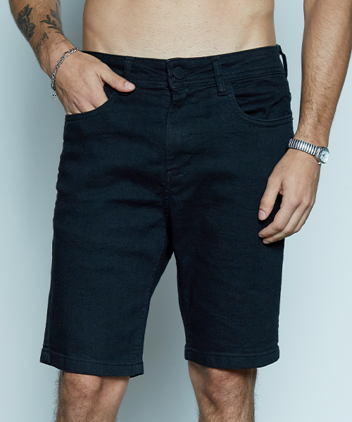 bermuda jeans black masculina coca cola 21720