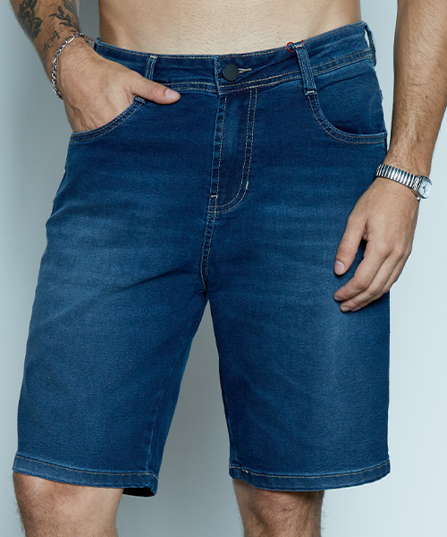 bermuda jeans masculina 21721