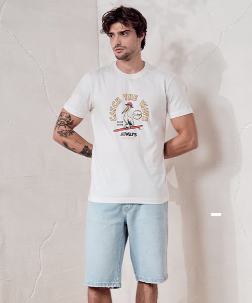 bermuda jeans masculina skater coca cola 21856