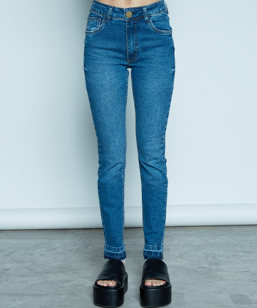 cigarette cala Jeans Feminina Skinny Cigarrete com Cintura Hot Pants Ela est de volta! A