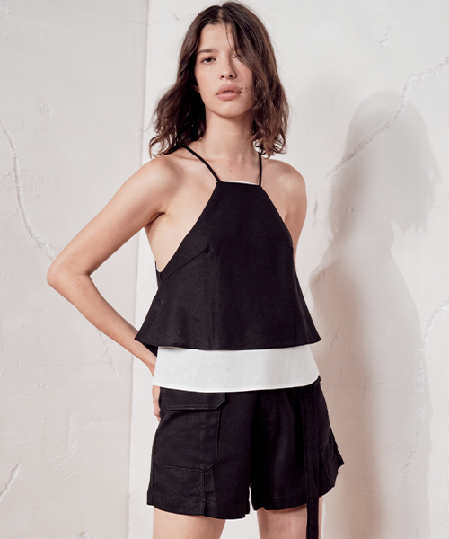 shorts preto alfaiataria com faixa coca cola 21828