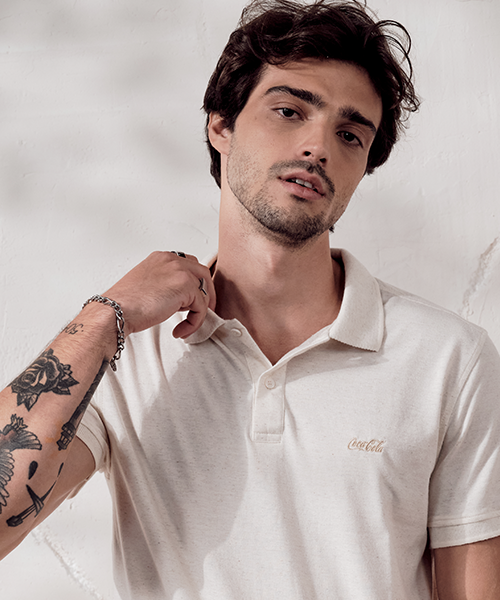 blusa polo linho masculina coca cola21699