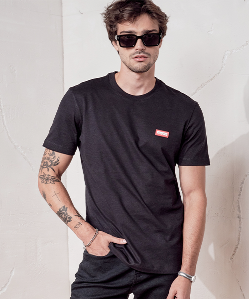 camiseta preta masculina coca cola 21665