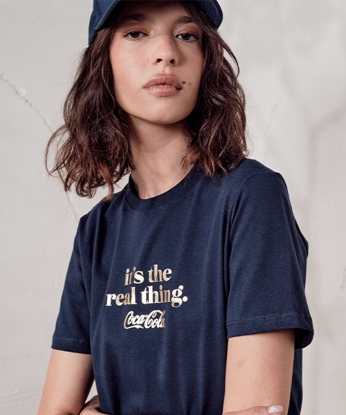 vestido tshirt feminino marinho coca cola 21801