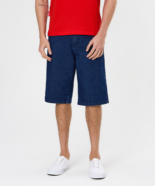 1 bermuda jeans masculina azul escuro coca cola 20070