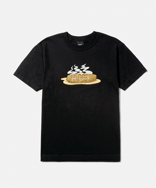 camiseta preta huf TS02014 HUF ON THE COB S S TEE