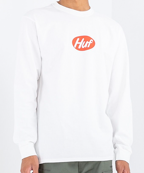 camiseta huf manga longa branca TS01848 CEREAL KILLER LS TEE