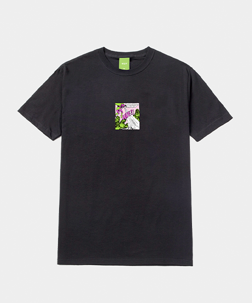 1 camiseta preta huf TS 01726 FRONT BLACK