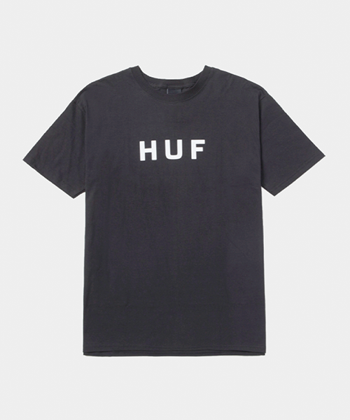 1 camiseta preta huf TS 00508 FRONT BLACK