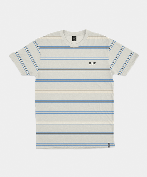 1 camiseta listrada branca huf kn448