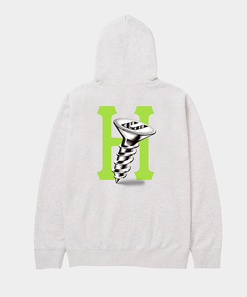 1 moletom huf PF 00523 BACK ATHLETIC GREY