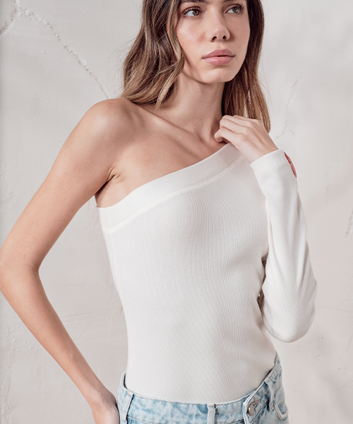 blusa ombro unico coca cola 21815