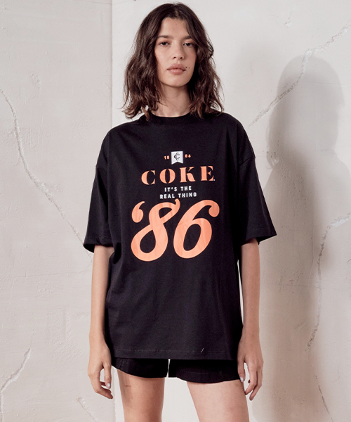 camiseta feminina oversized coke 21798