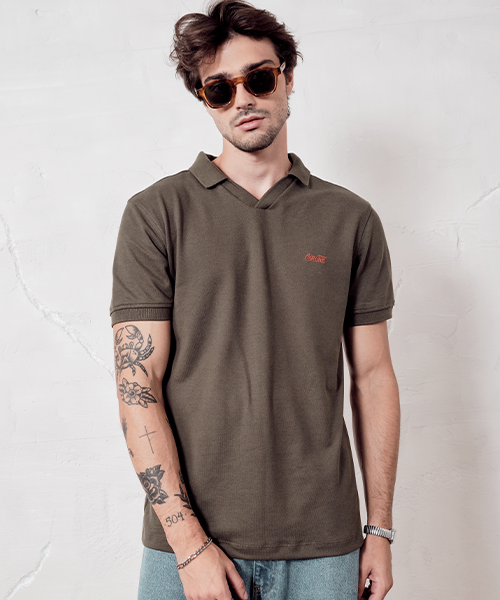 polo masculina coca cola jeans 21702