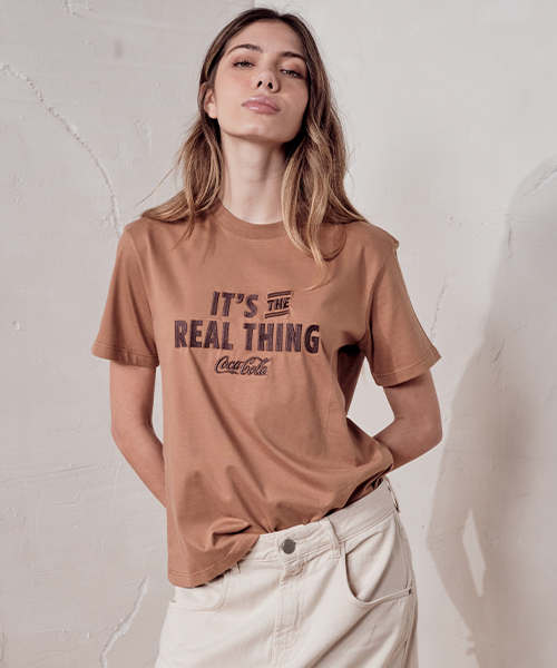 tshirt feminina comfort bordado coca cola 21514