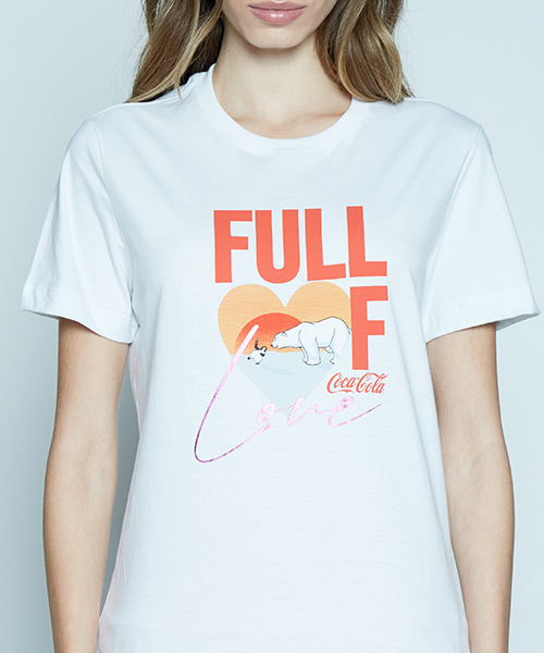 camiseta feminina polar bear coca cola 21547