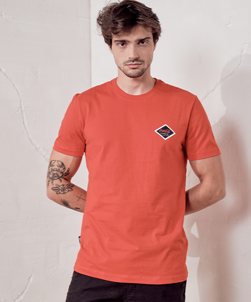 camiseta vermelha coca cola masculina 21549