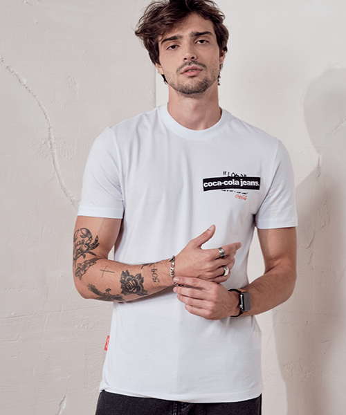 camiseta branca coca cola jeans 21630