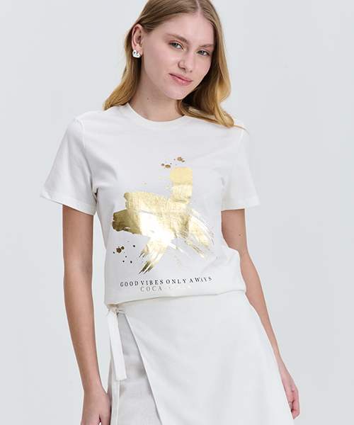 camiseta branca coca cola good vibes 200023