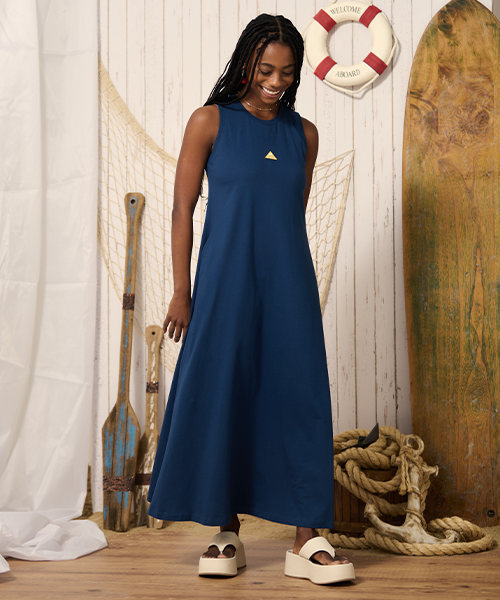 vestido sem manga super midi coca cola 130008