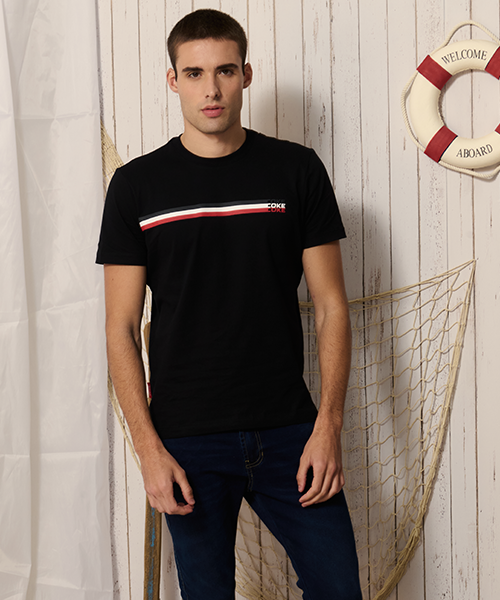 camiseta preta coke masculina 240034