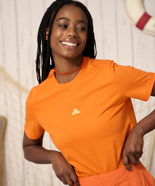 camiseta laranja coca cola feminino 200009