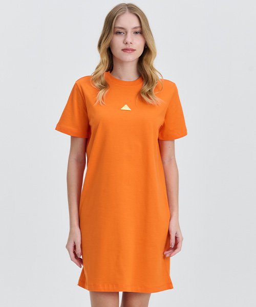 vestido tshirt laranja coca cola jeans 130004