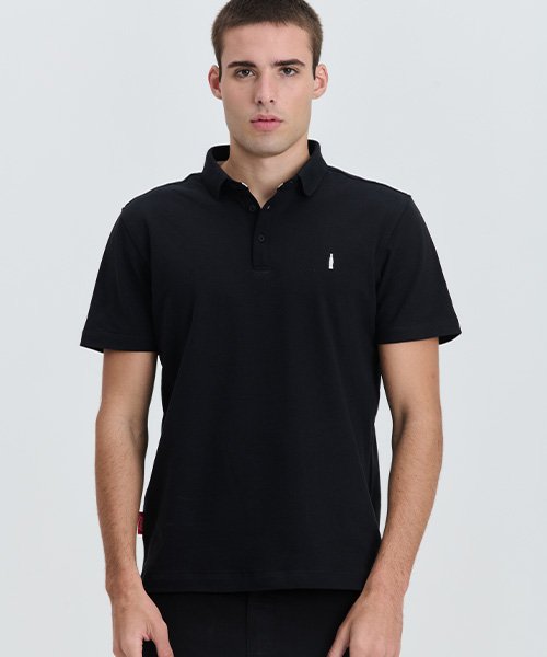 polo masculina preta coca cola garrafinha bordado 170001