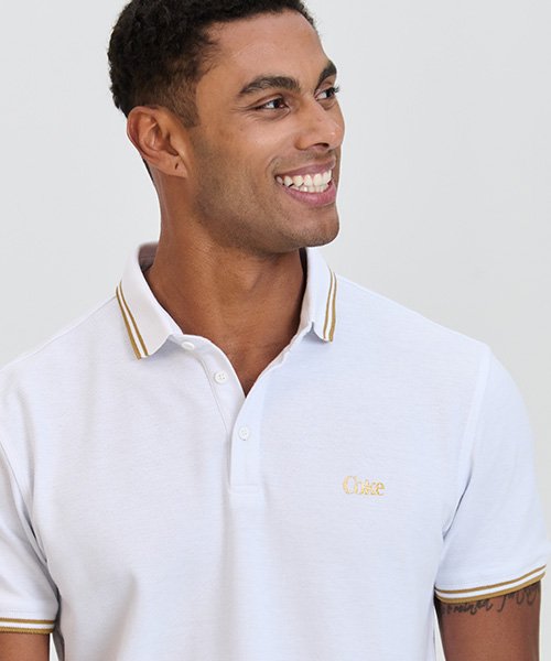 polo coke coca cola branca listras 170005