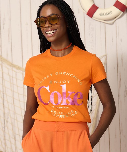 camiseta feminina coca cola coke 20017