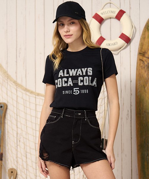camiseta preta coca cola aplicacao 200041