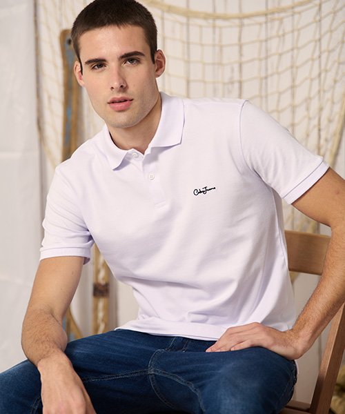 polo branca bordado coca cola 20024