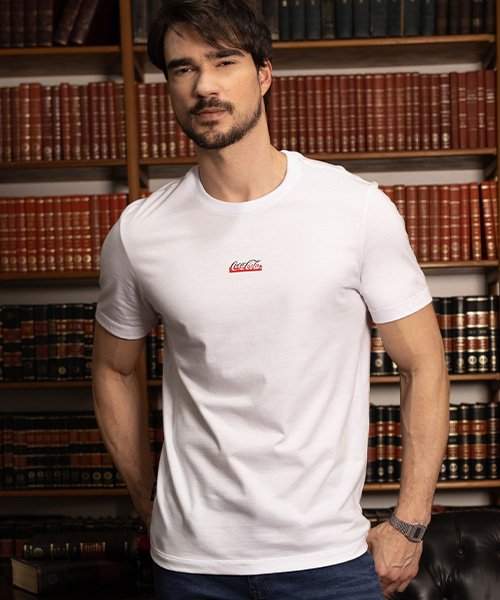 camiseta branca coca cola jeans 240077