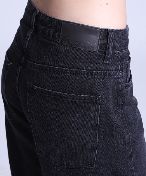 01 calca jeans reta black london coca cola