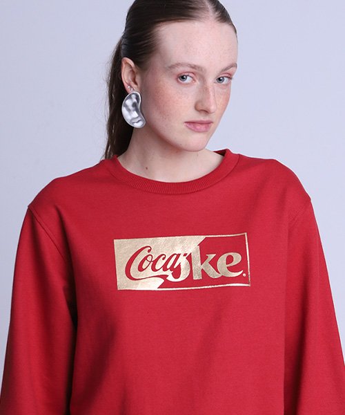 moletom careca vermelho coke coca cola foil 380006