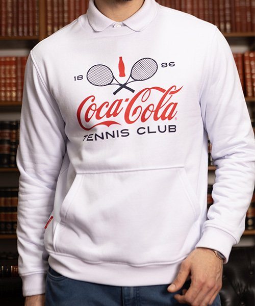 moletom branco gola careca coca cola 300005