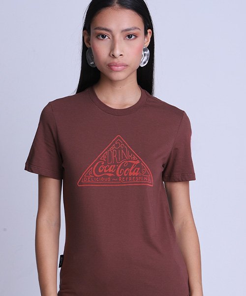 camiseta marrom coca cola jeans 200063