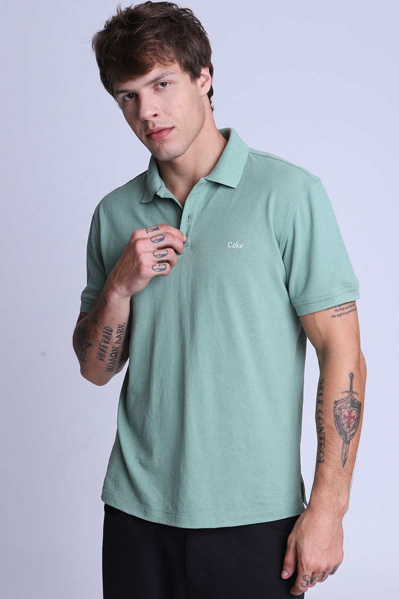  JEANS × Coca-Cola ラガーシャツ Coca-Cola Jeans Masculina | Roupas Oficiais - Multigrifes