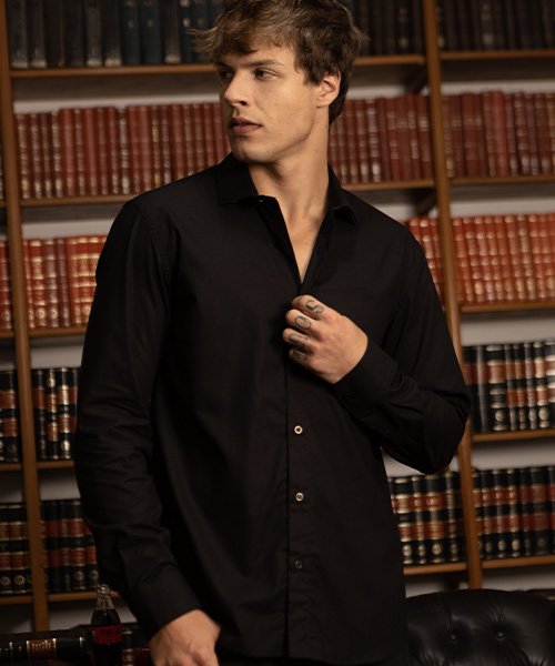 camisa social preta coca cola 180000