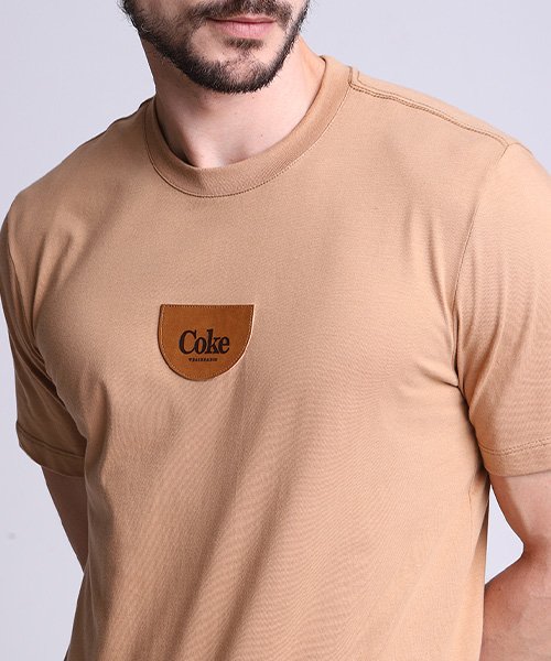 camiseta masculina coca cola coke couro 240067 2