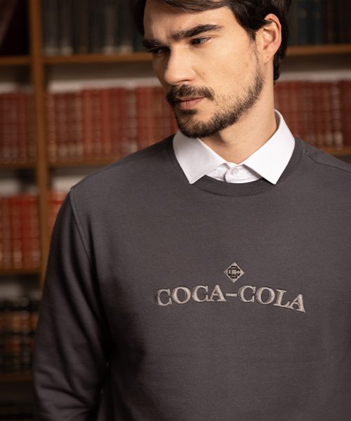 moletom masculino coca cola bordado 300013