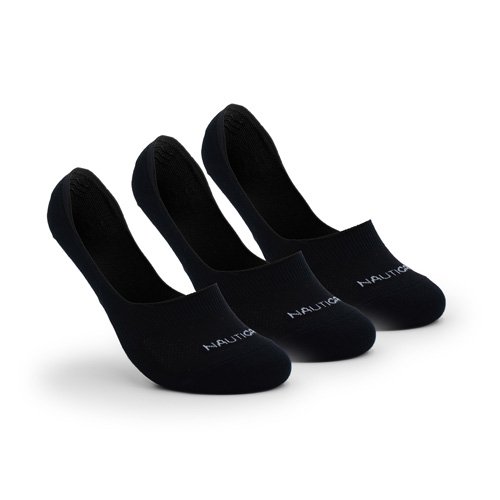 04 kit 3 meias nautica 33 38 sapatilha preto