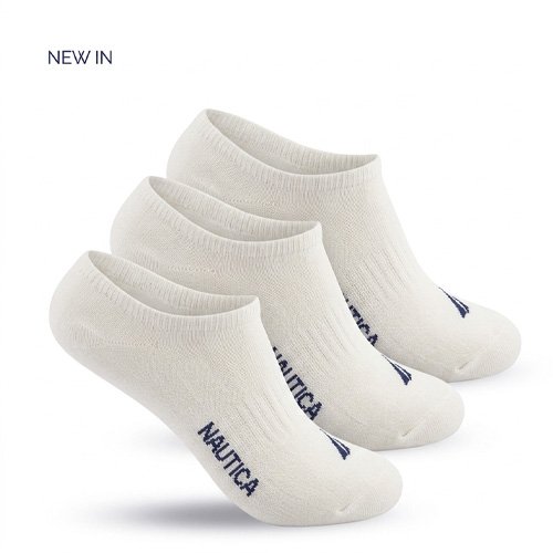 02 kit 3 meias nautica 39 43 invisivel liso